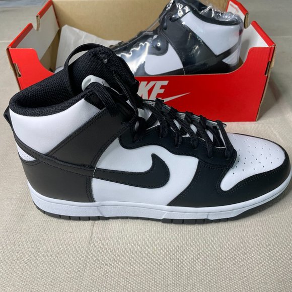 Nike Dunk High Retro Pandas Black/White Sz 9m/10.5w - Picture 2 of 8